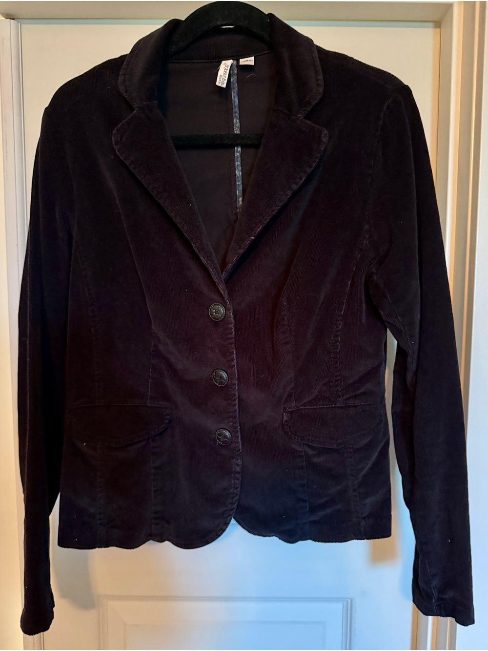 St. John's Bay Black Corduroy Blazer